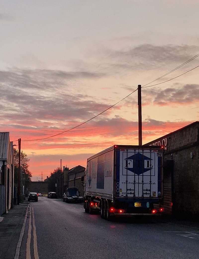 ftl truck w sunset